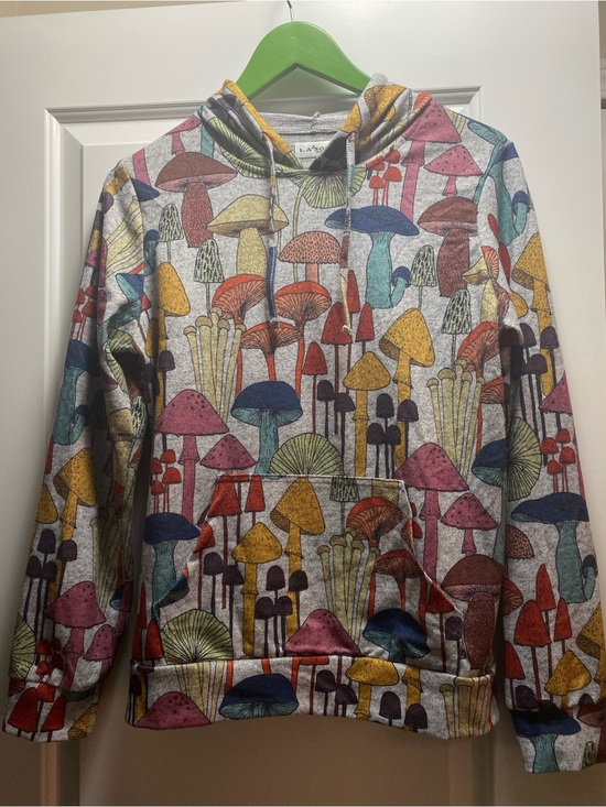 La Soul Sweaters - LA Soul Mushroom Colorful Pullover Hoodie S 🍄